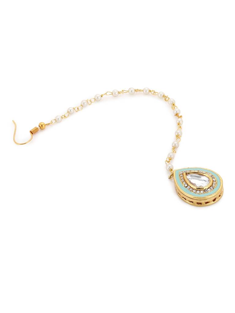 Green Kundan Mangtikka : RRA22-33