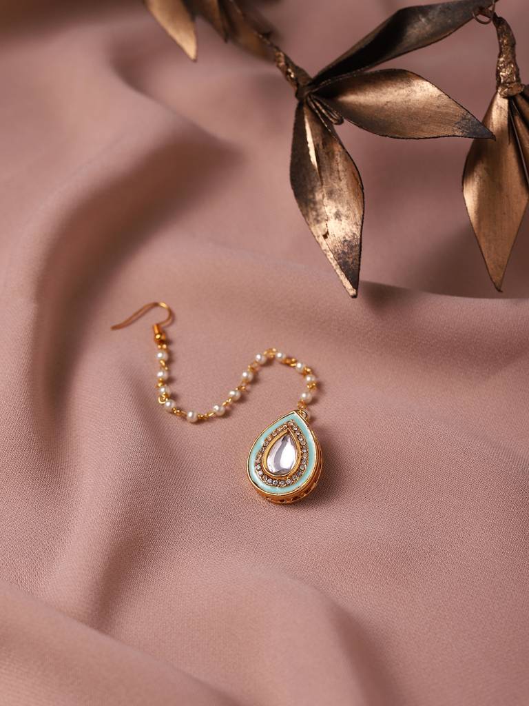 Green Kundan Mangtikka : RRA22-33