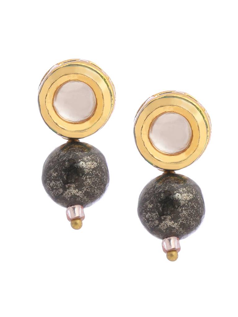 Pyrite Kundan Studs : RRAUG25-26