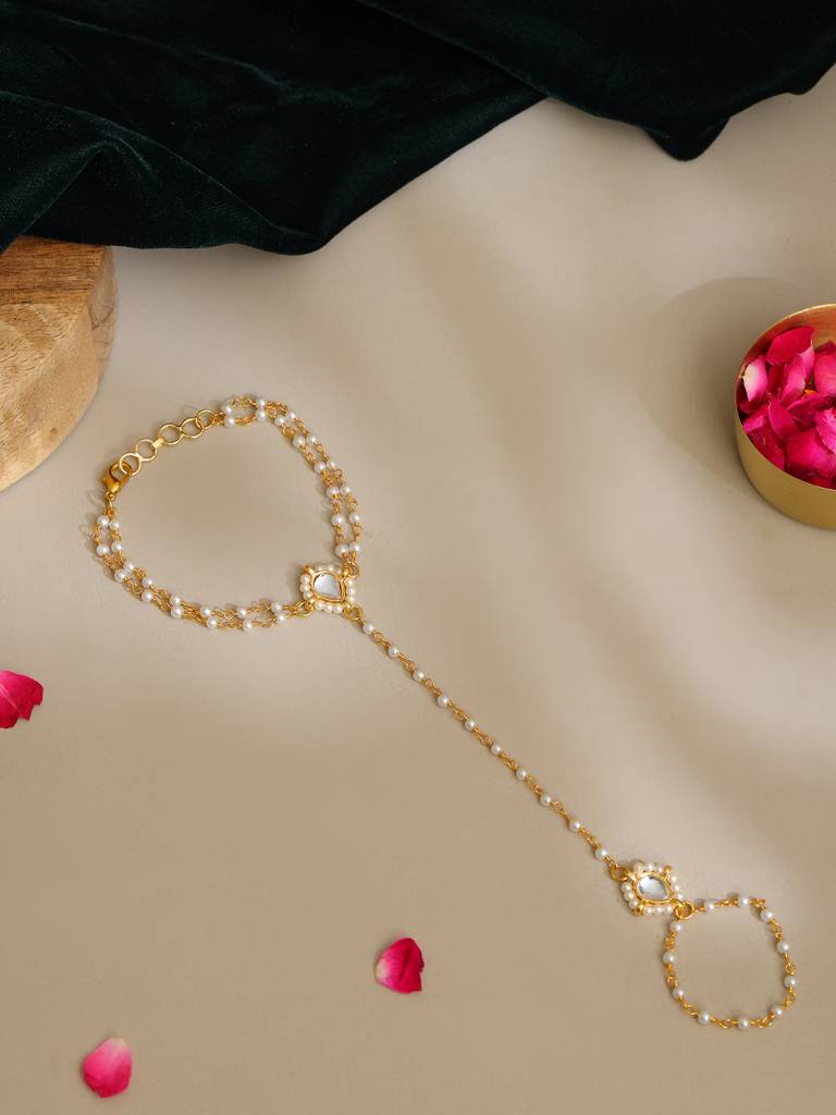 Kundan Haath Phool-Rraug25-35 : RRAUG25-35