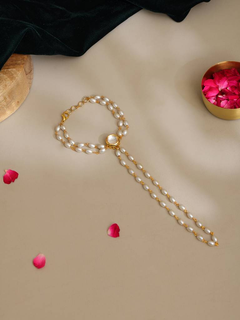 Kundan & Pearl Haath Phool : RRAUG25-36