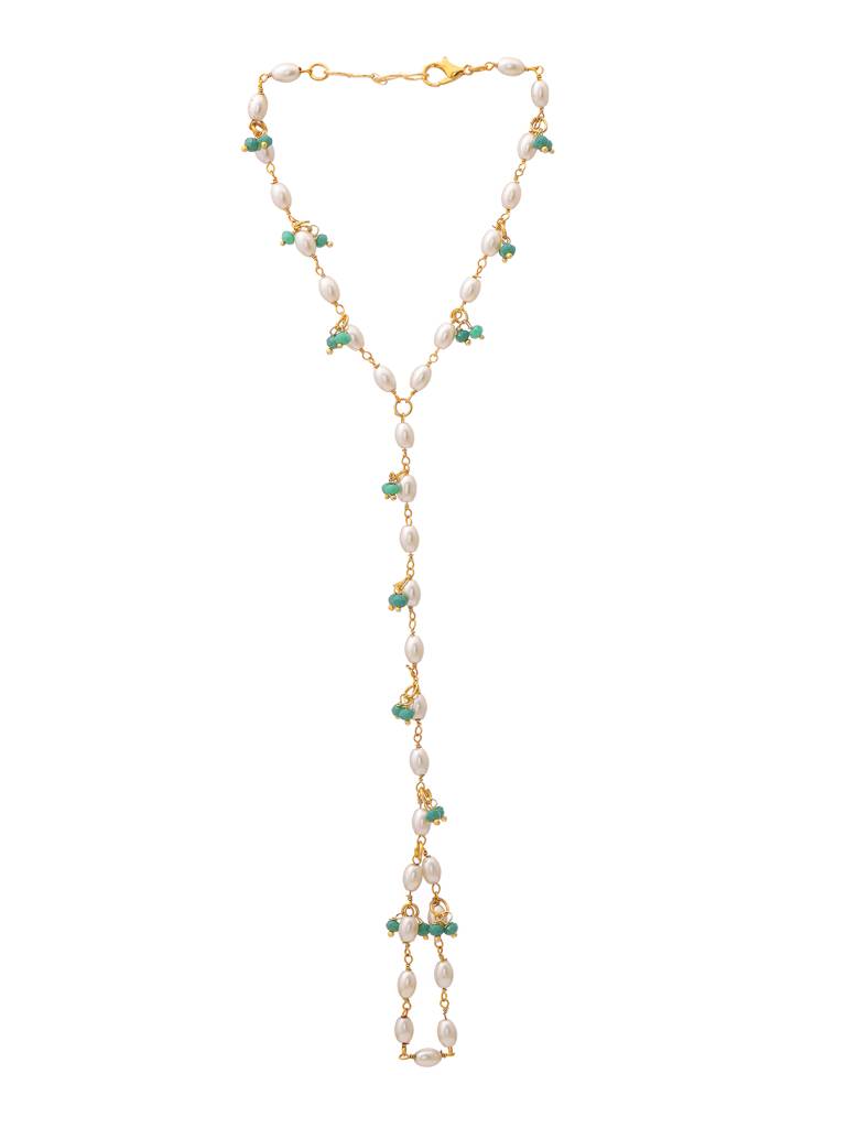 Pearl & Stone Haath Phool : RRAUG25-41