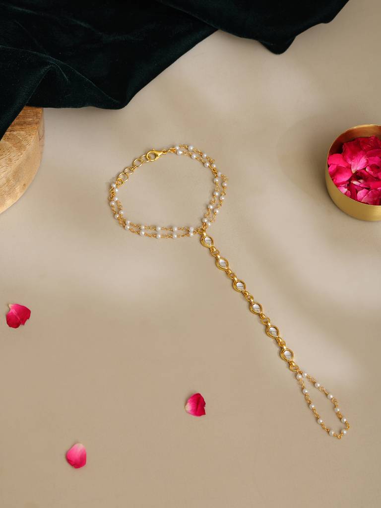 Kundan Haath Phool-Rraug25-42 : RRAUG25-42