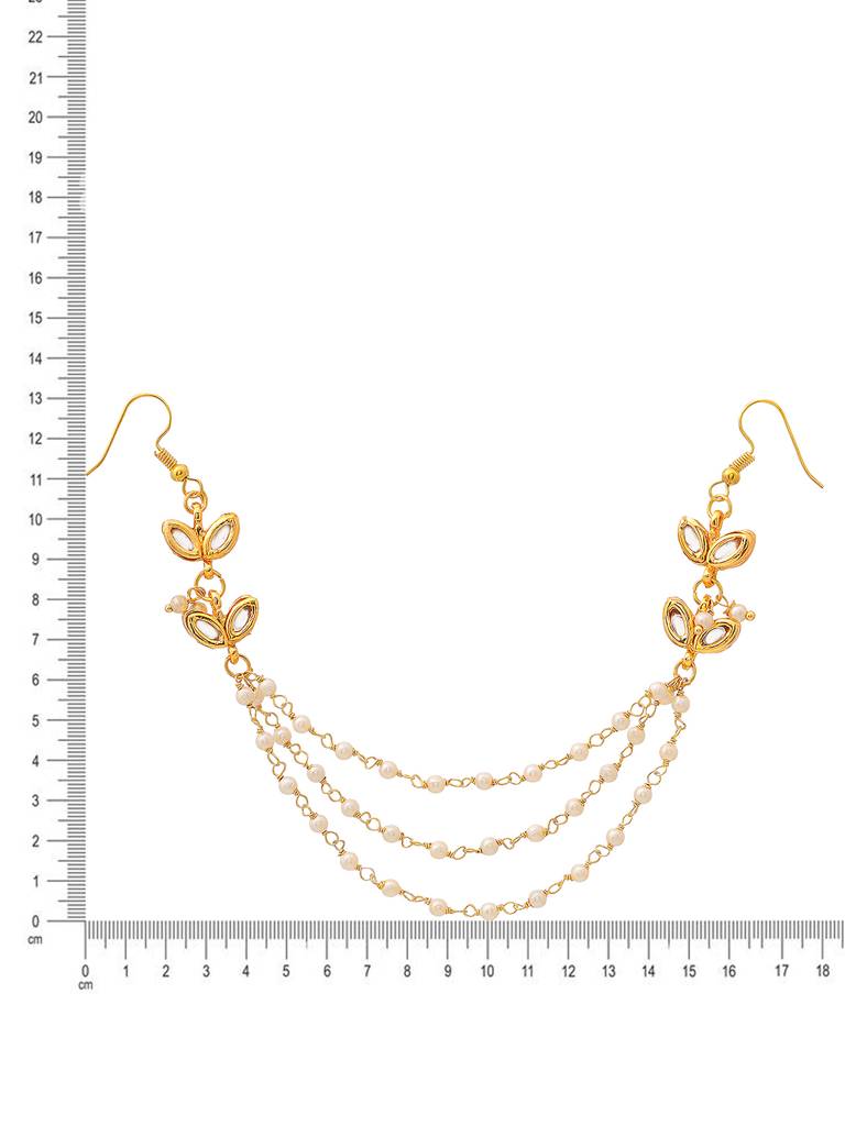 Kundan And Pearl Hair Jewelry : RRAUG25-50