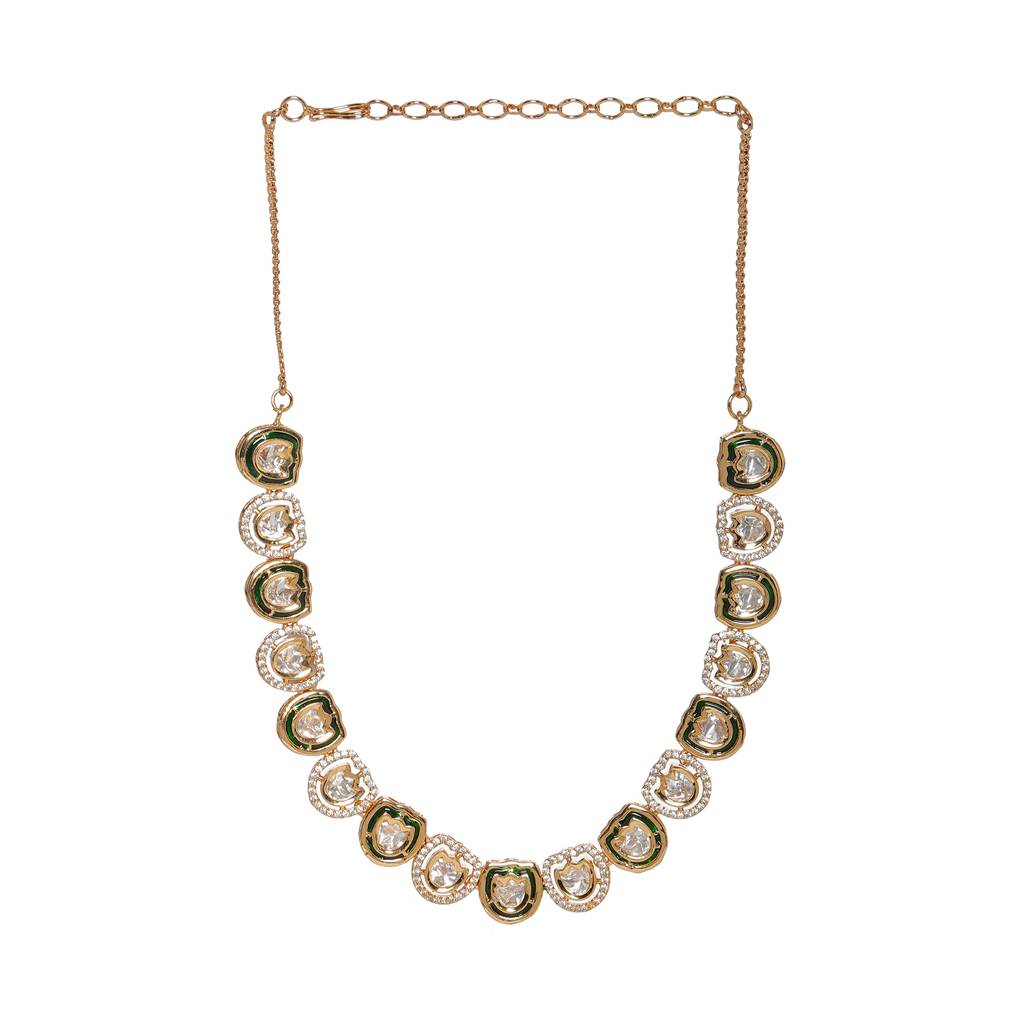 Kundan And Daimond Neckpiece : RRFEB24-30