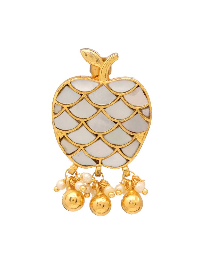 Apple Mother Of Pearl Brooch : RRFEB25-11