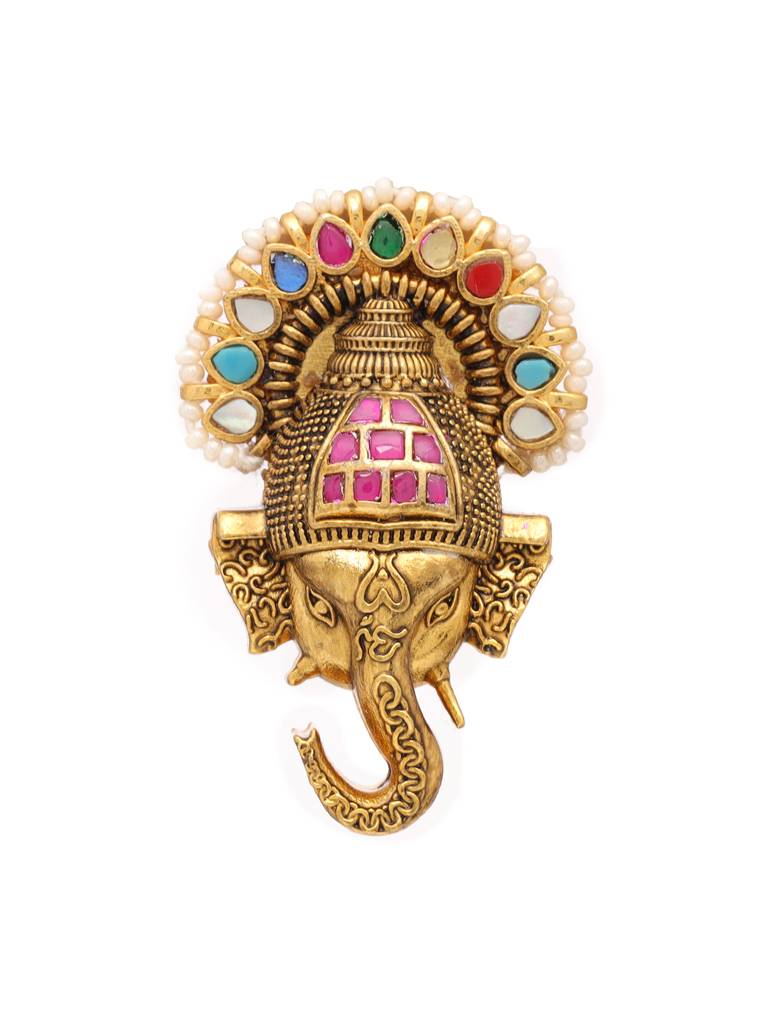 Ganesh Ji Multi Brooch : RRFEB25-1