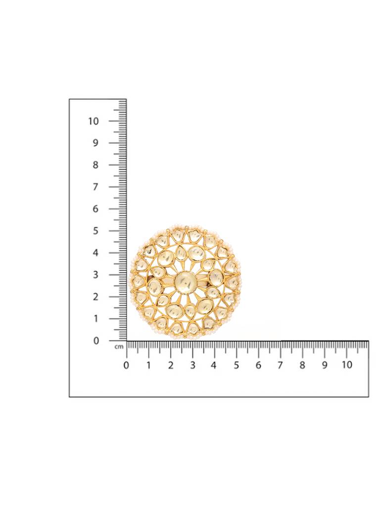 Kundan Brooch : RRFEB25-21