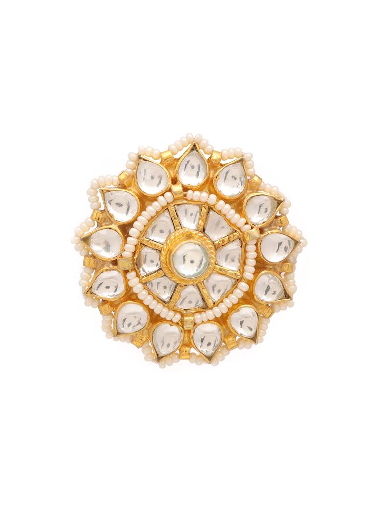 Kundan Brooch. : RRFEB25-22
