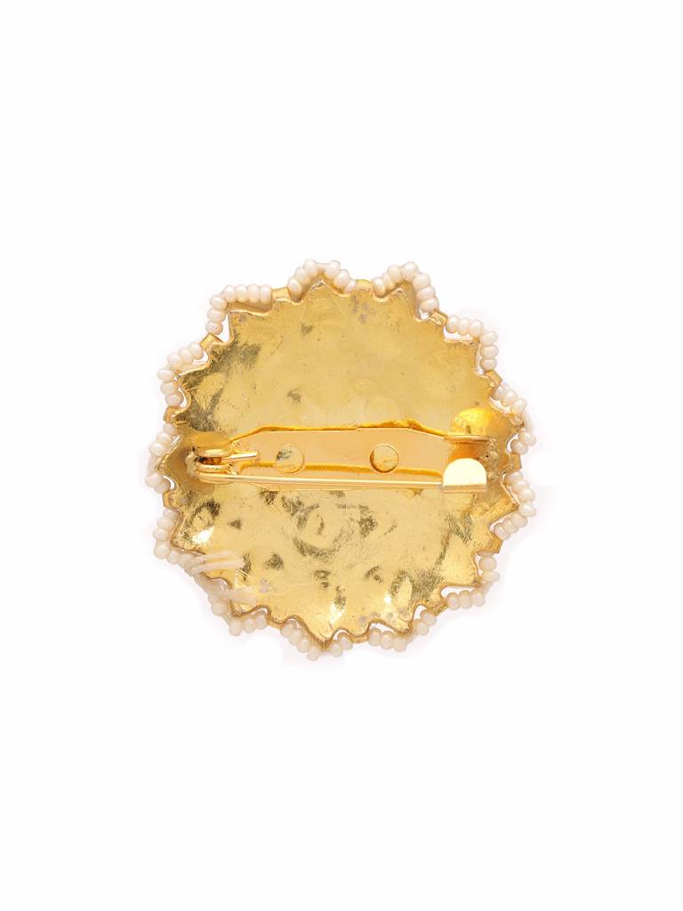 Kundan Brooch. : RRFEB25-22