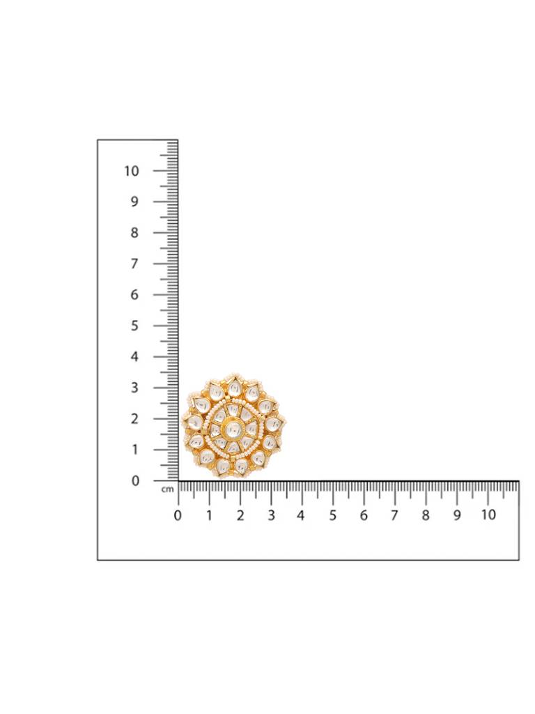 Kundan Brooch. : RRFEB25-22