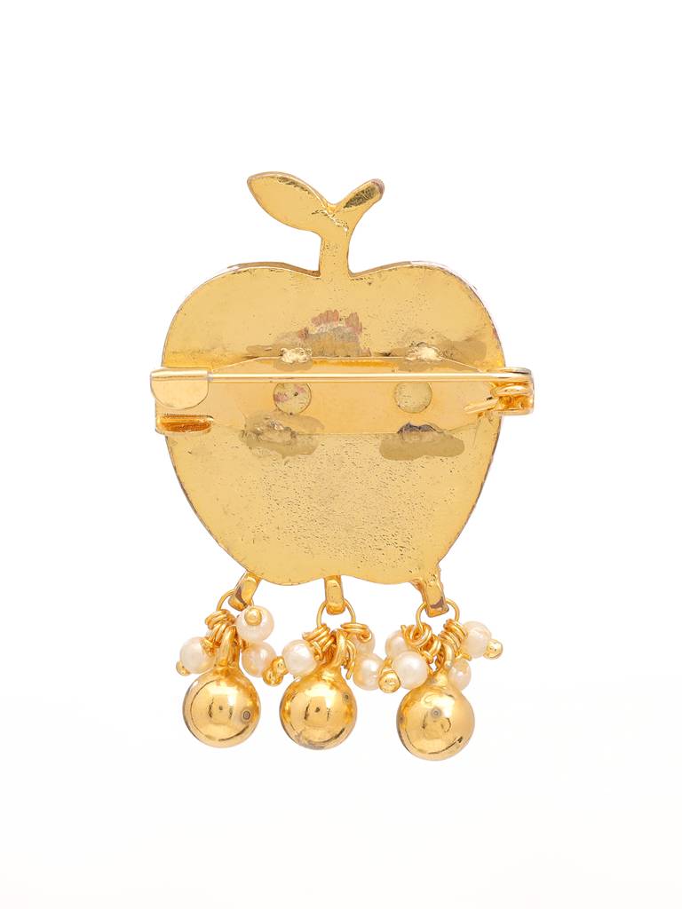 Apple Kundan Brooch : RRFEB25-26