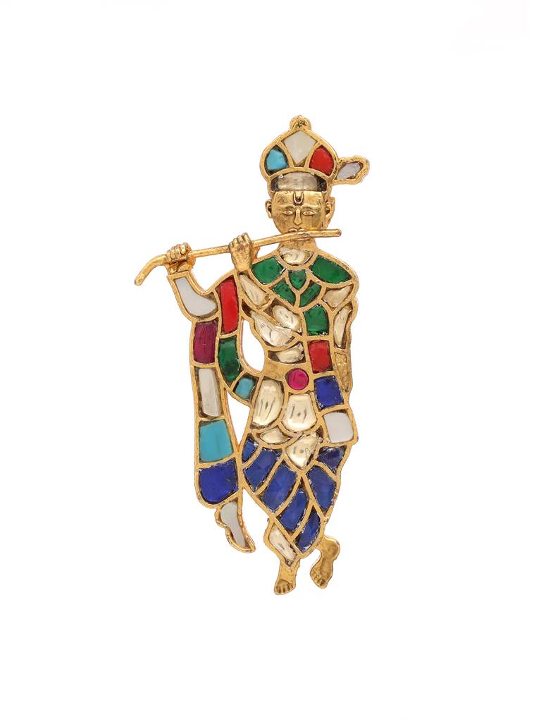 Navratan Murlidhar Kanha Ji Brooch : RRFEB25-4