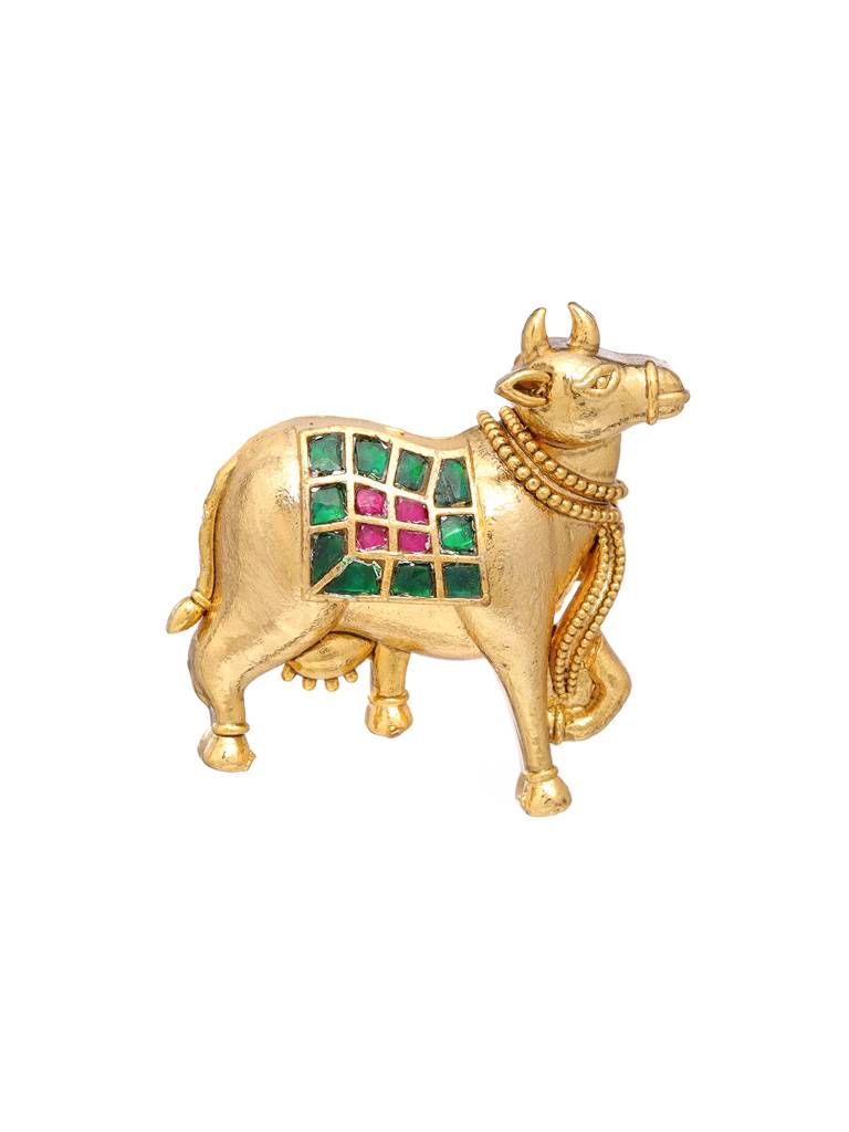 Shiv Nandi Brooch : RRFEB25-7
