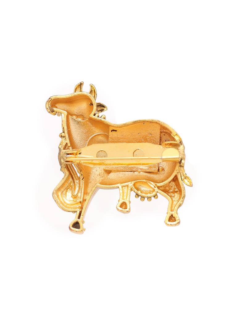 Shiv Nandi Brooch : RRFEB25-7