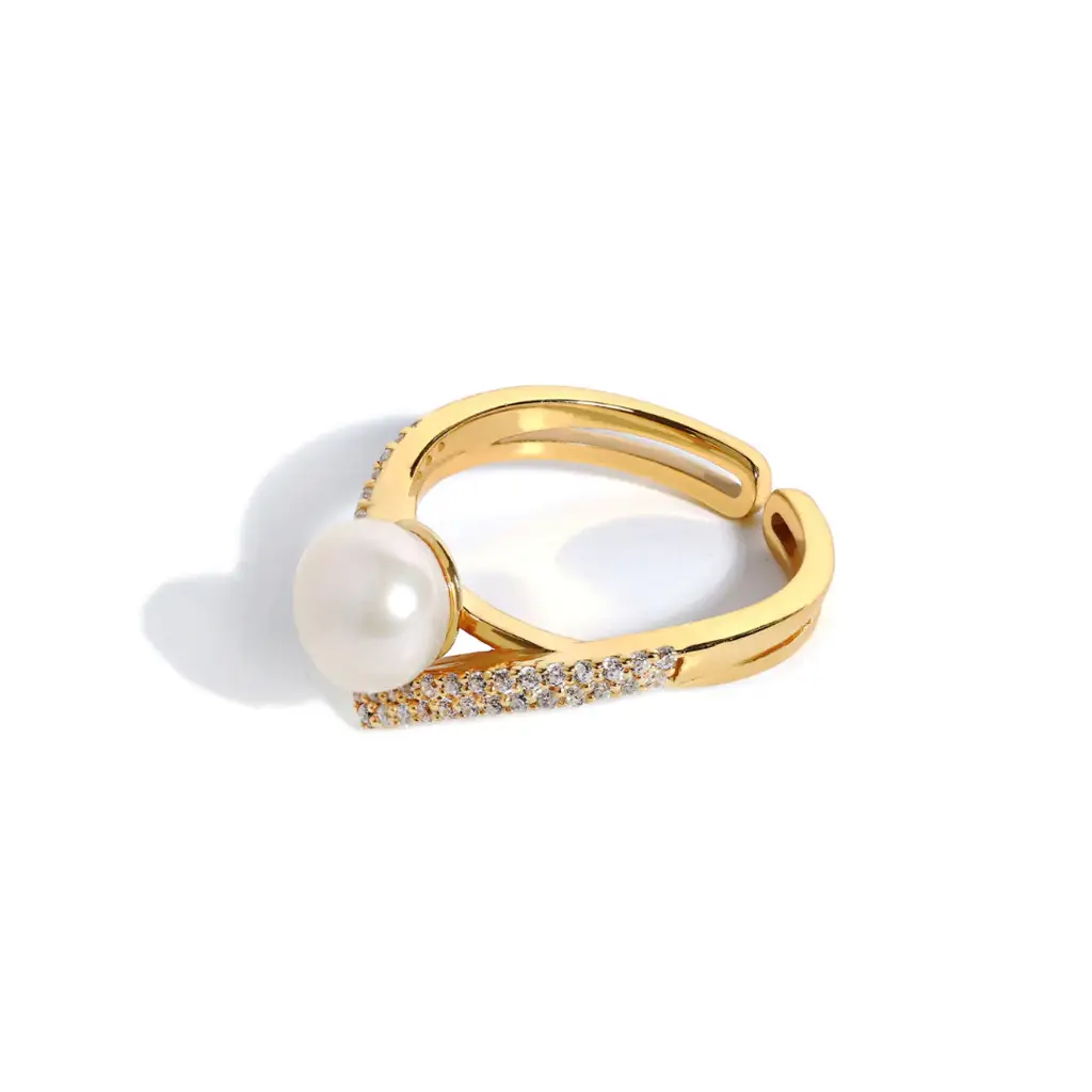 Crown Pearl Ring : RRG001