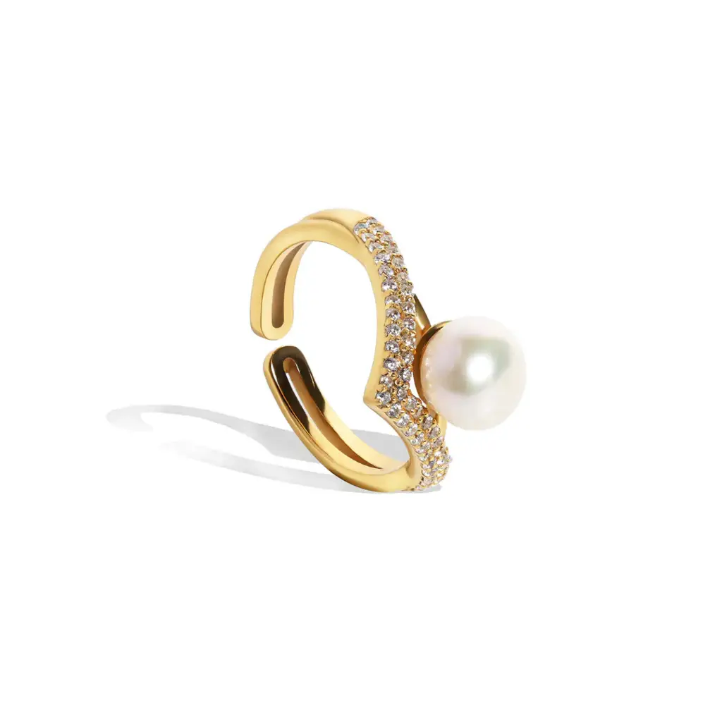 Crown Pearl Ring : RRG001