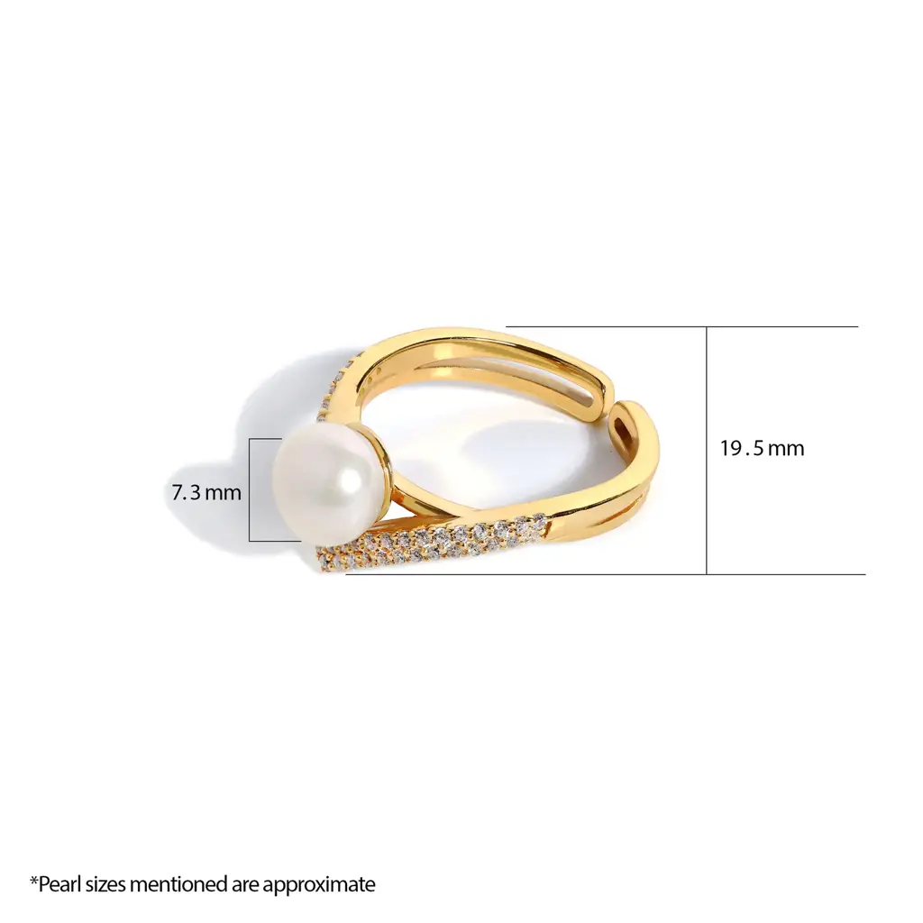Crown Pearl Ring : RRG001