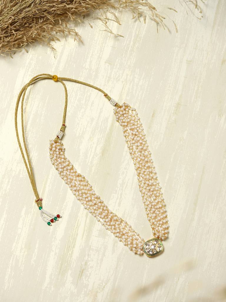 Pearl Layered Kundan Choker : RRMAY22-12