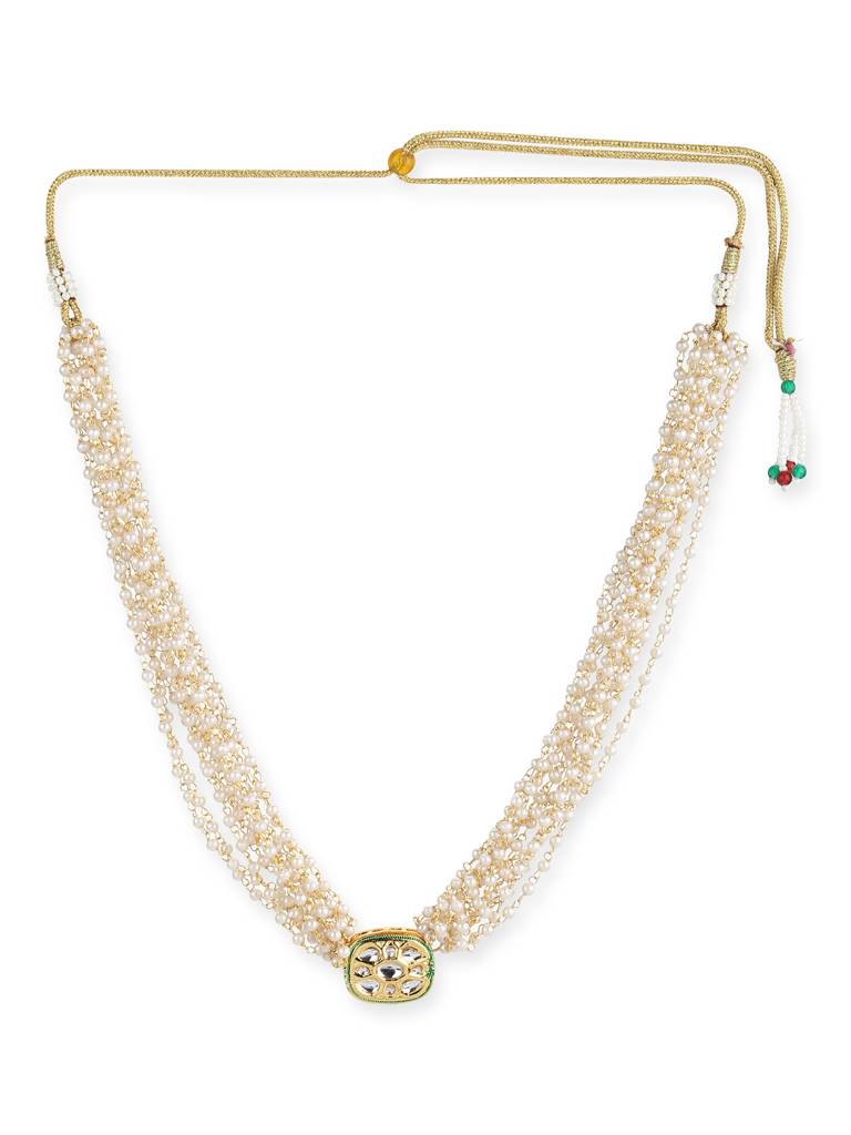 Pearl Layered Kundan Choker : RRMAY22-12