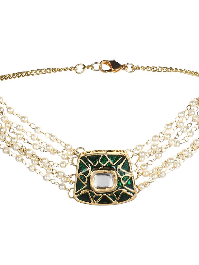 Emerald Kundan Choker : RRMAY22-13