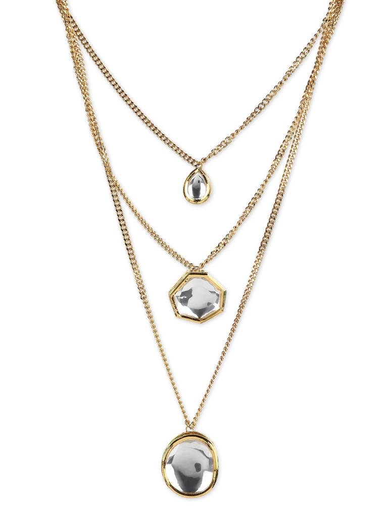 Three Layered Kundan Necklace : RRMAY22-16