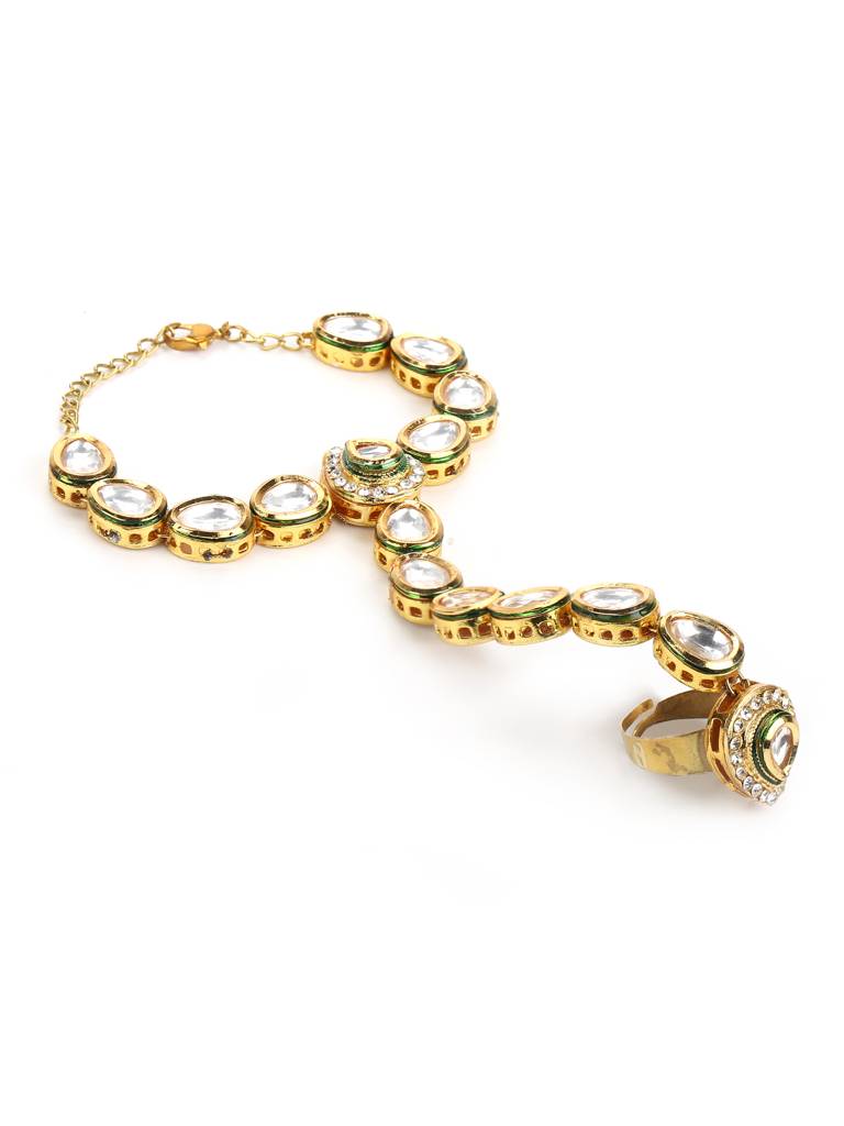 Kundan Ring Bracelet : RRMAY22-23