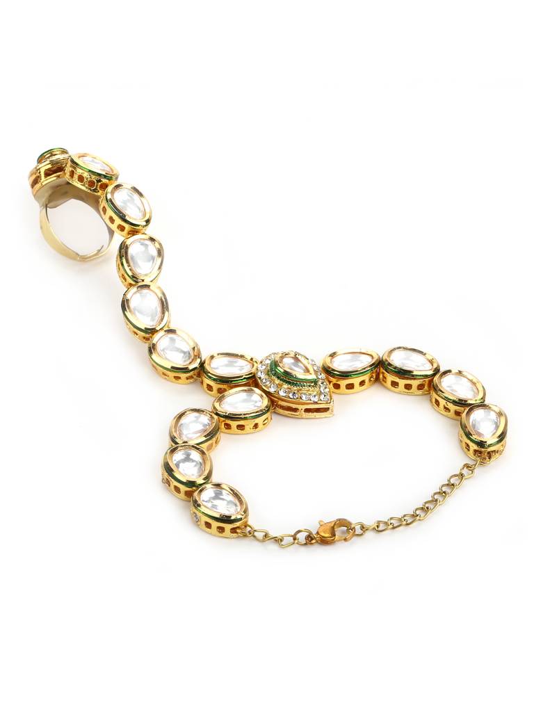 Kundan Ring Bracelet : RRMAY22-23