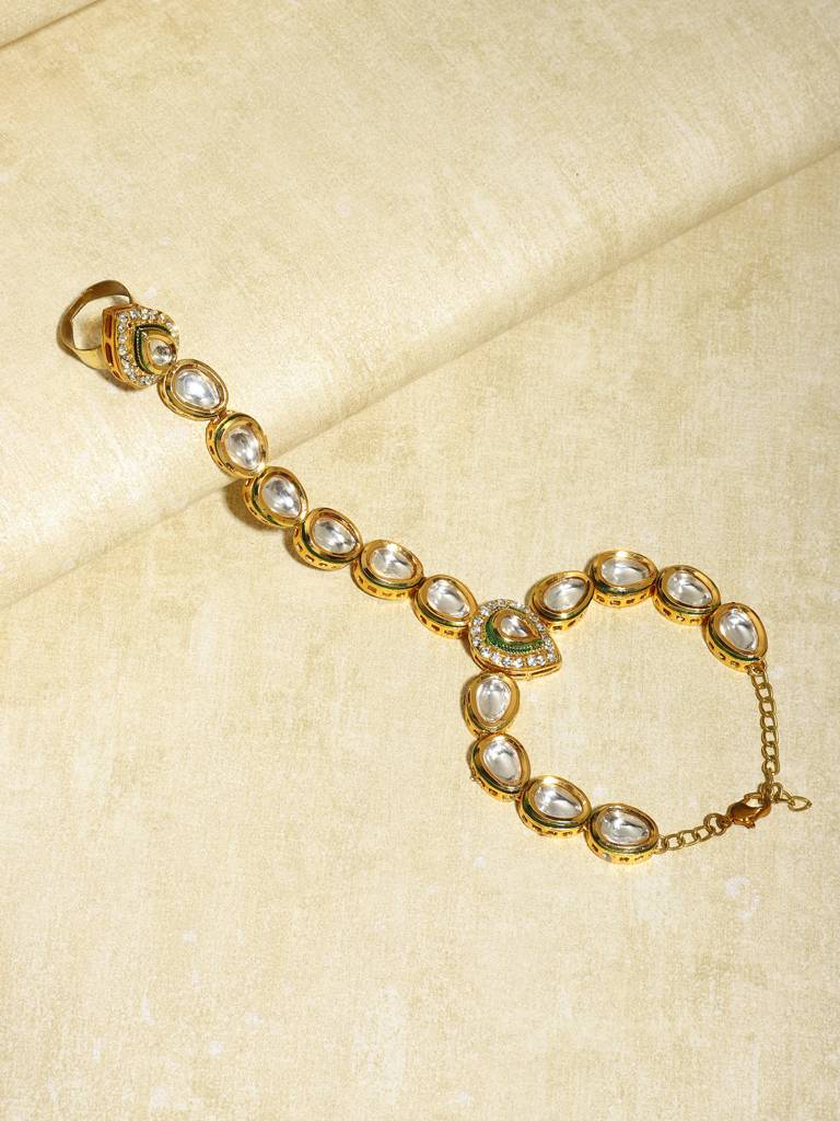 Kundan Ring Bracelet : RRMAY22-23