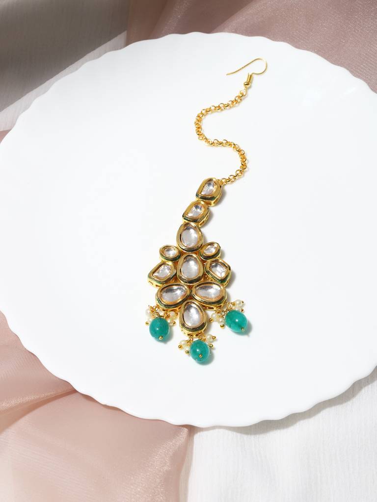Kundan Stone Maang Tikka : RRMAY22-32