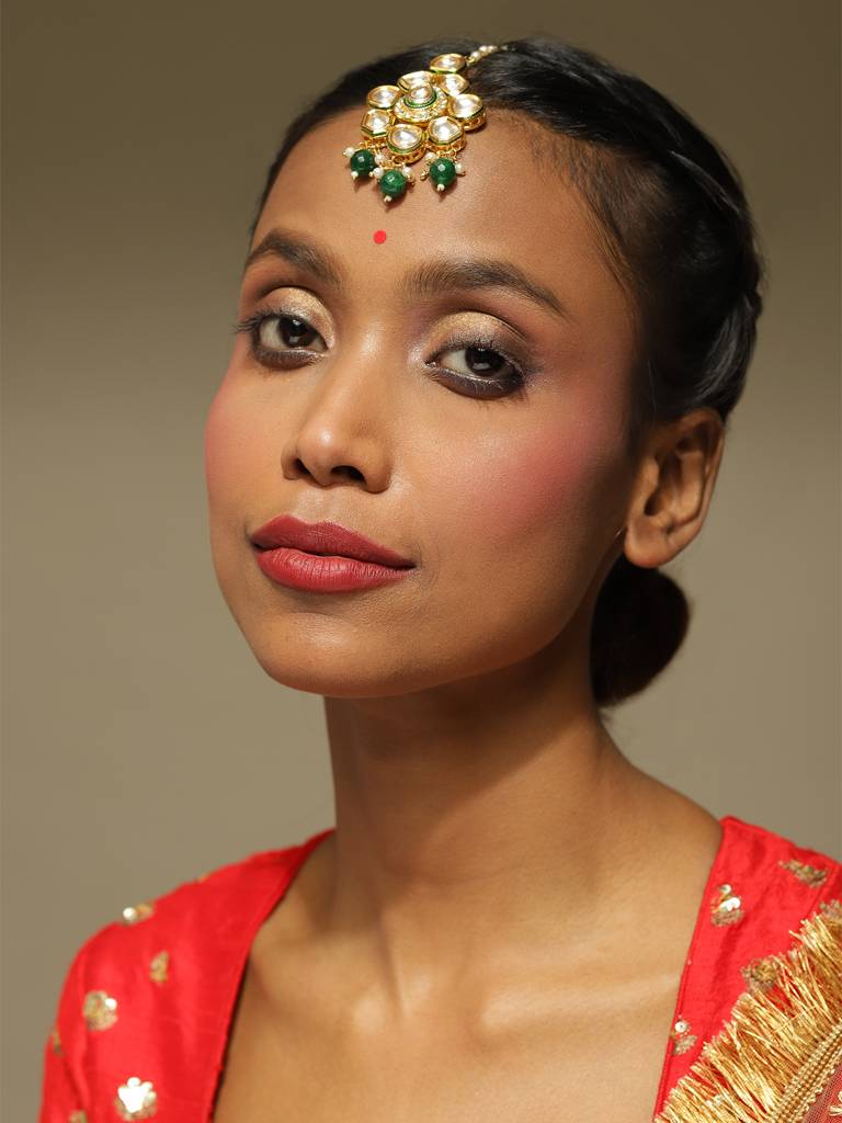 Kundan Crystal Maang Tikka : RRMAY22-36