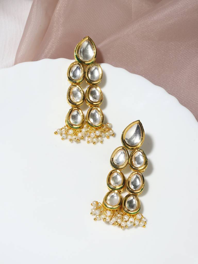 Kundan Earring : RRMAY22-43