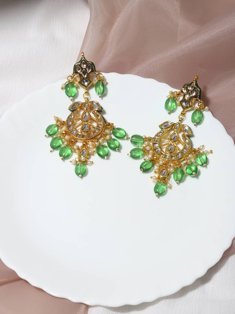 Kundan Chand Earring : RRMAY22-44