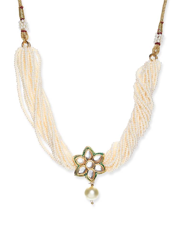 Flower Drop Kundan Choker : RRMAY22-9