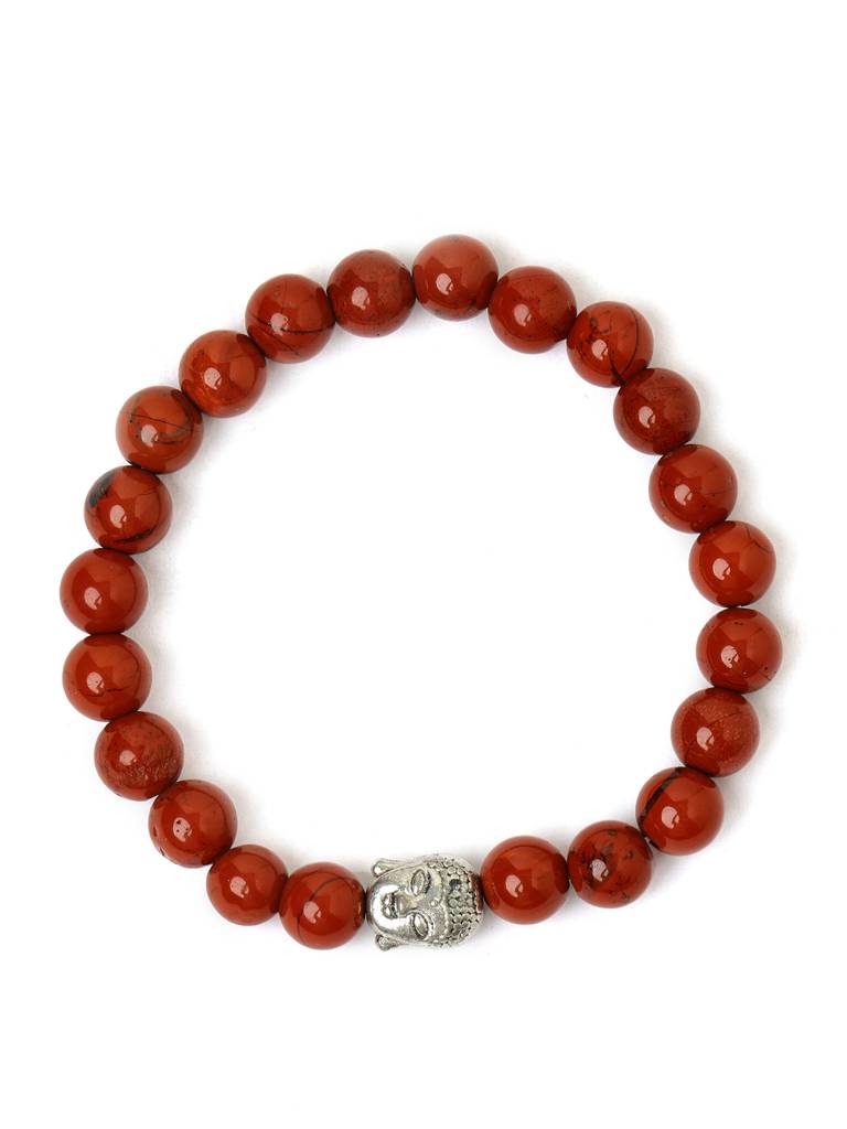 Red Jasper With Buddha Bracelet : RRMAYDC25-83