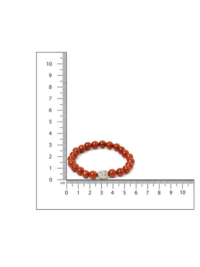 Red Jasper With Buddha Bracelet : RRMAYDC25-83