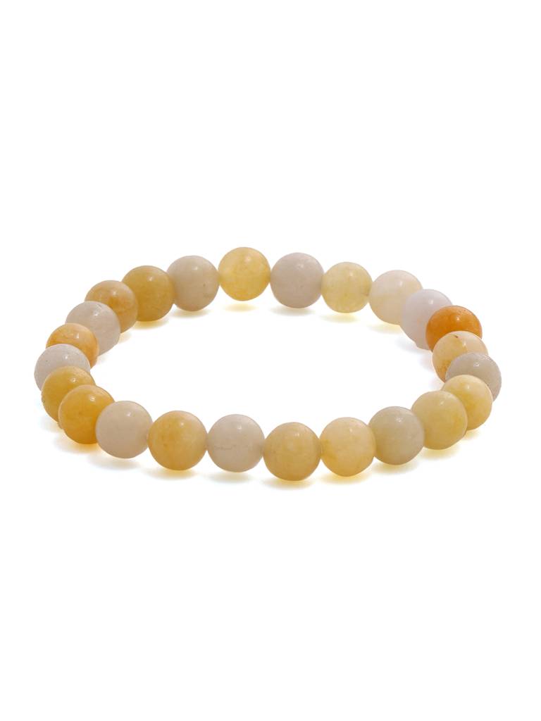 Yellow Aventurin Crystal Beads Bracelet : RRMAYDC25-89