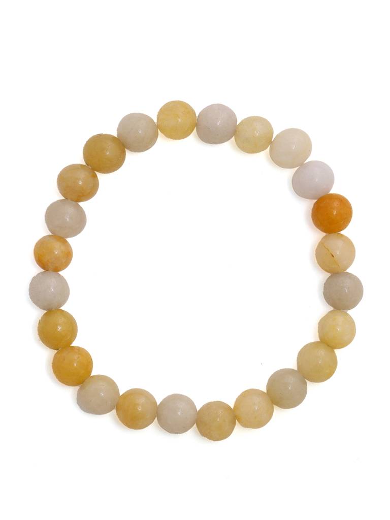 Yellow Aventurin Crystal Beads Bracelet : RRMAYDC25-89