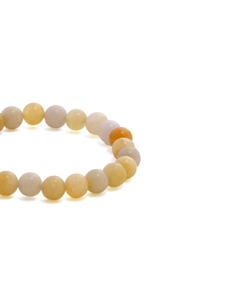 Yellow Aventurin Crystal Beads Bracelet : RRMAYDC25-89