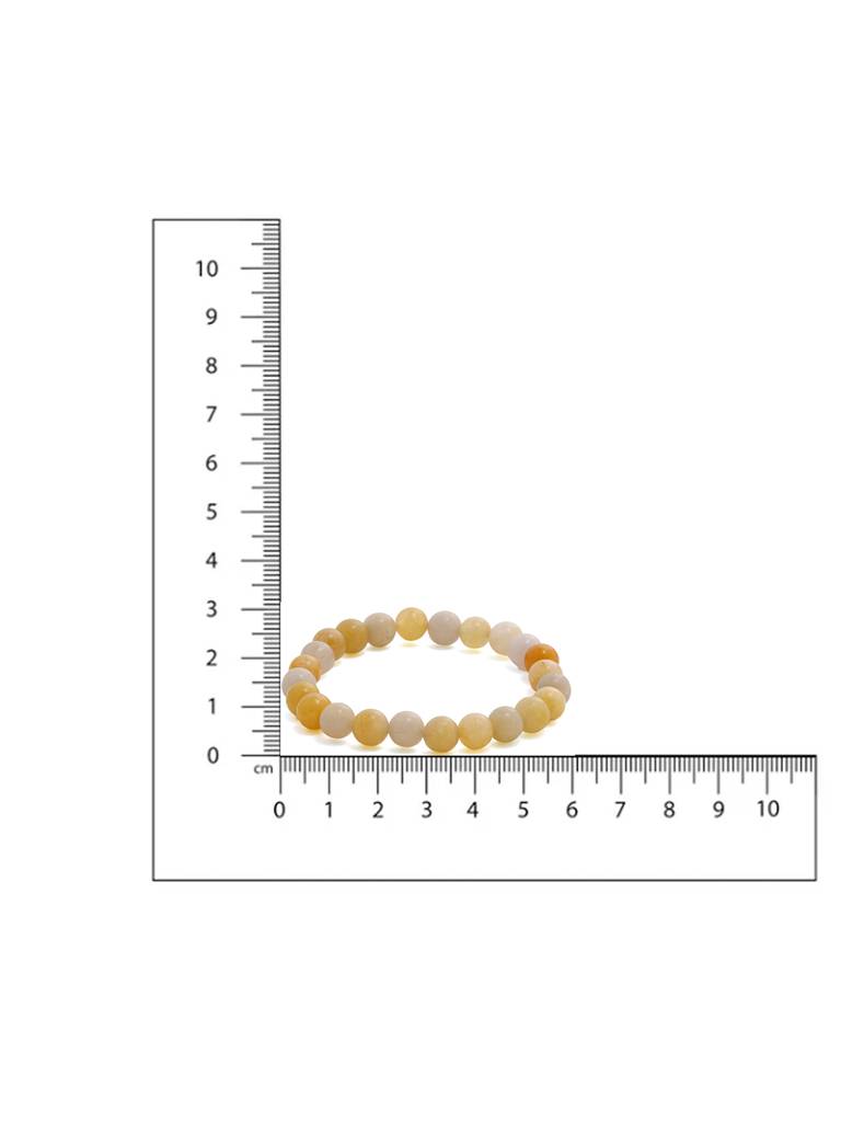 Yellow Aventurin Crystal Beads Bracelet : RRMAYDC25-89