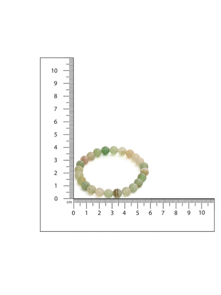 Green Avanturine Beads Elastic Bracelet : RRMAYDC25-90