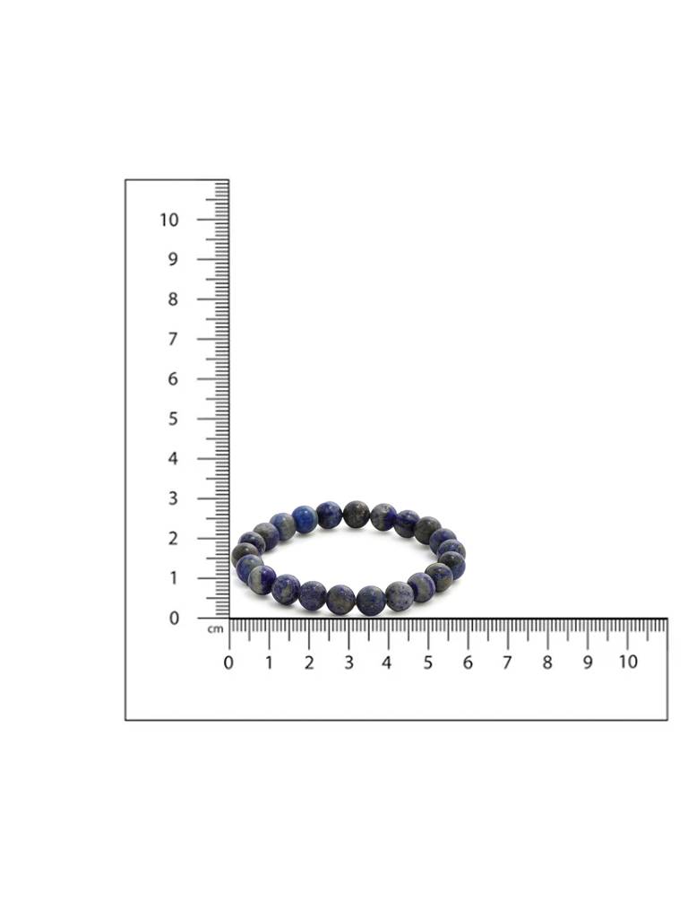 Lapis Lazuli Blue Tined Crystal Beads Bracelet : RRMAYDC25-93