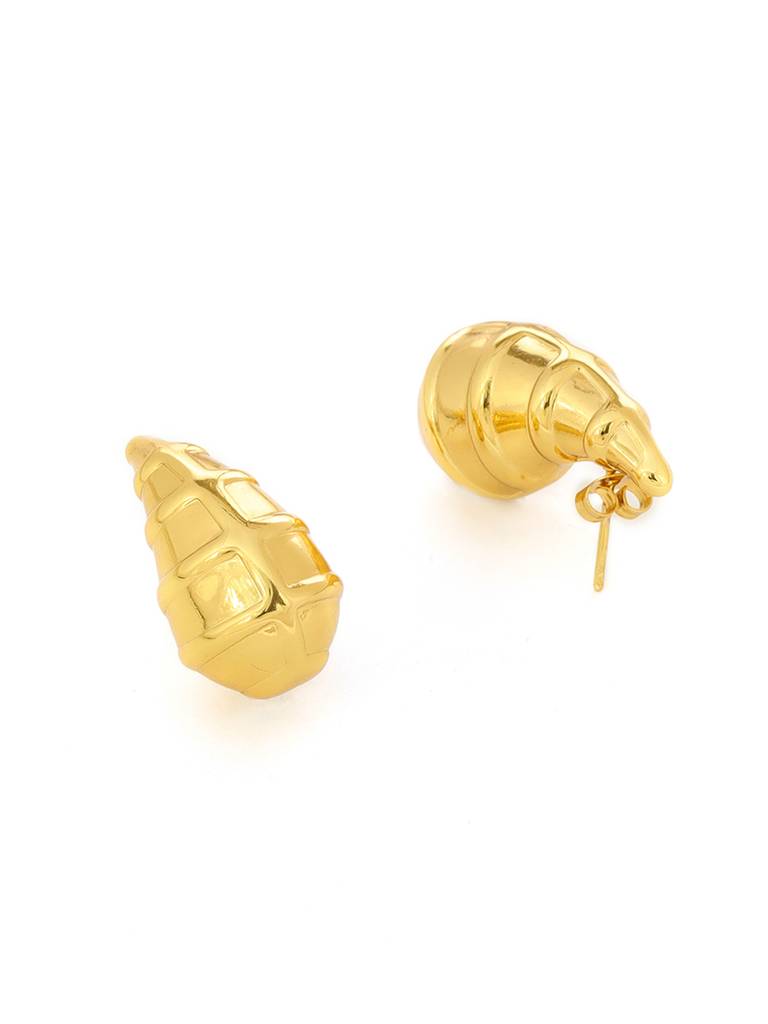 Golden Drop Earrings By Ruby Raang-69 : RRMAYDR25-69