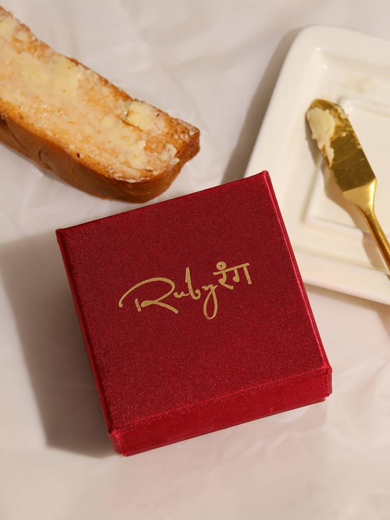 Ruby Raang Kundan Gold Plated Elephant And Round Ring : RRMAYJJ25-34