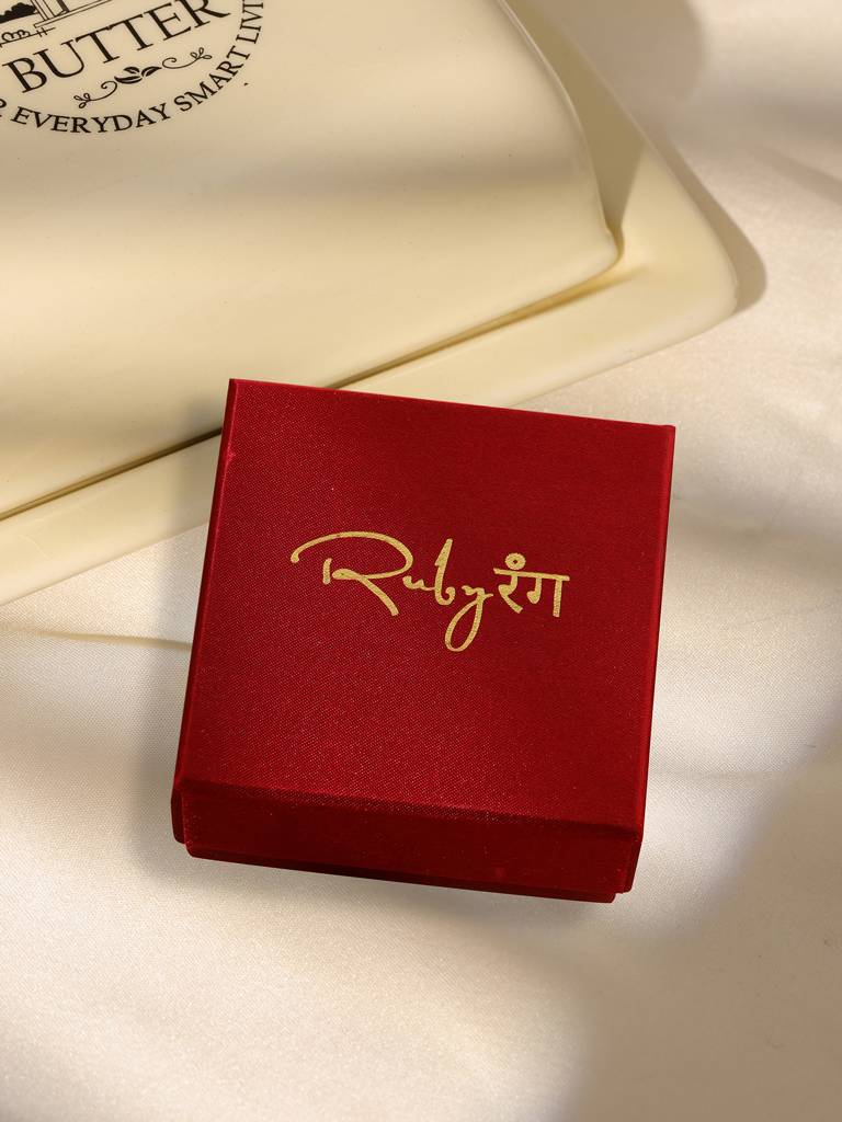 Ruby Raang Square Kundan Earrings With Hexagon Drop : RRMAYJJ25-5