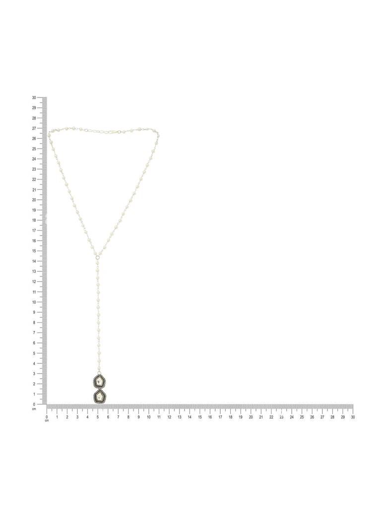 Beaded Kundan Necklace By Ruby Raang-Rrmaymp25-55 : RRMAYMP25-55