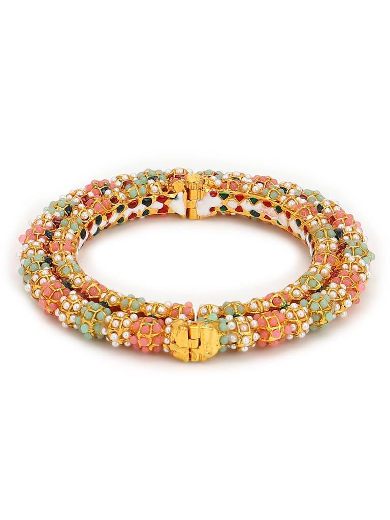 Beaded Meenakari Bangle : RRMJ22-21