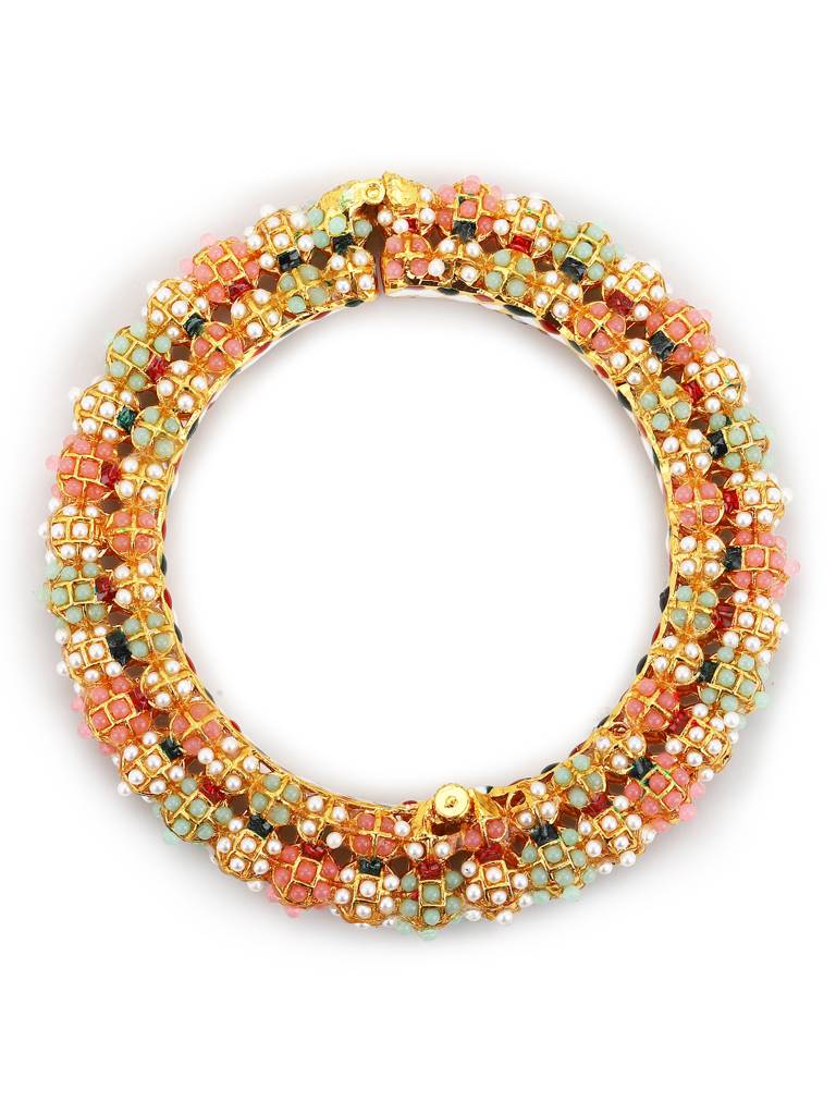 Beaded Meenakari Bangle : RRMJ22-21