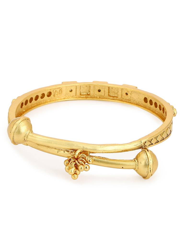 Red Stone Studded & Beaded Bangle : RRMJ22-22