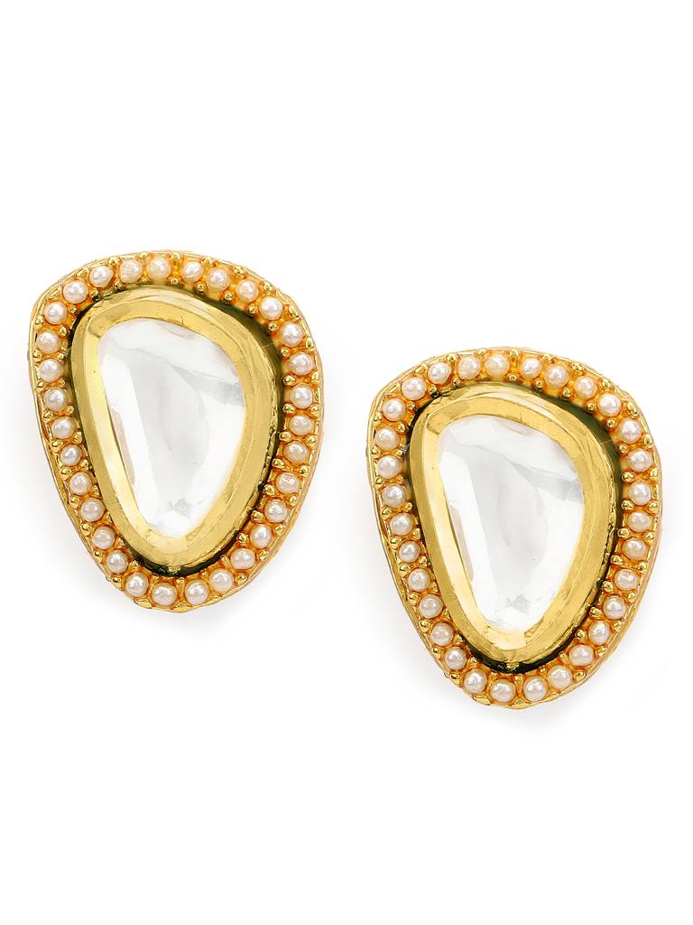 Triangular Kundan Studs : RRMJ22-55